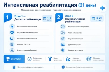 Реабилитация за 21 день в Среднеуральске
